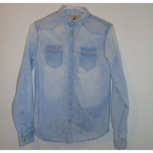 The Zara Man Men's Small Light Blue Shirt